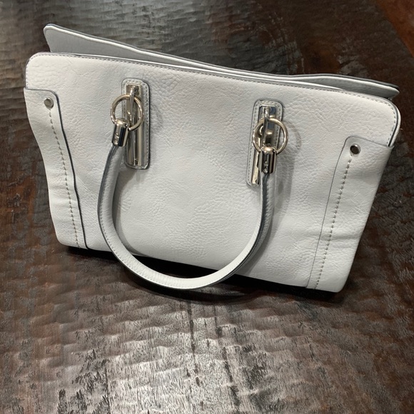 🥳HP🥳Charming Charlie light gray satchel bag - Picture 2 of 15